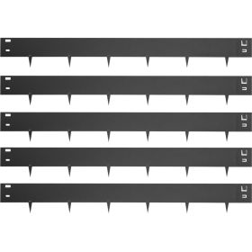 VEVOR Steel Lawn Edging; 5PCS Metal Landscape Edging; 39"x4" Garden Edging Border; Flexible Galvanized Steel Landscape Border; 16.25 ft Length Landsca