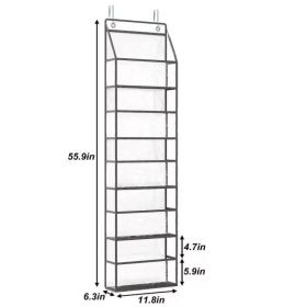Wall-mounted Sundries Storage Rack (Option: Transparent 5 Layers 1 Pack)