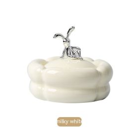 Cream Cotton Candy Ashtray Ceramic Ashtray (Option: Milky White)