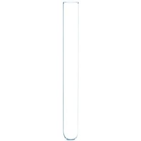 Chemical Laboratory High Temperature Resistant Borosilicate Glass Flat Round Bottom Test Tube (Option: 10mmx100mm)